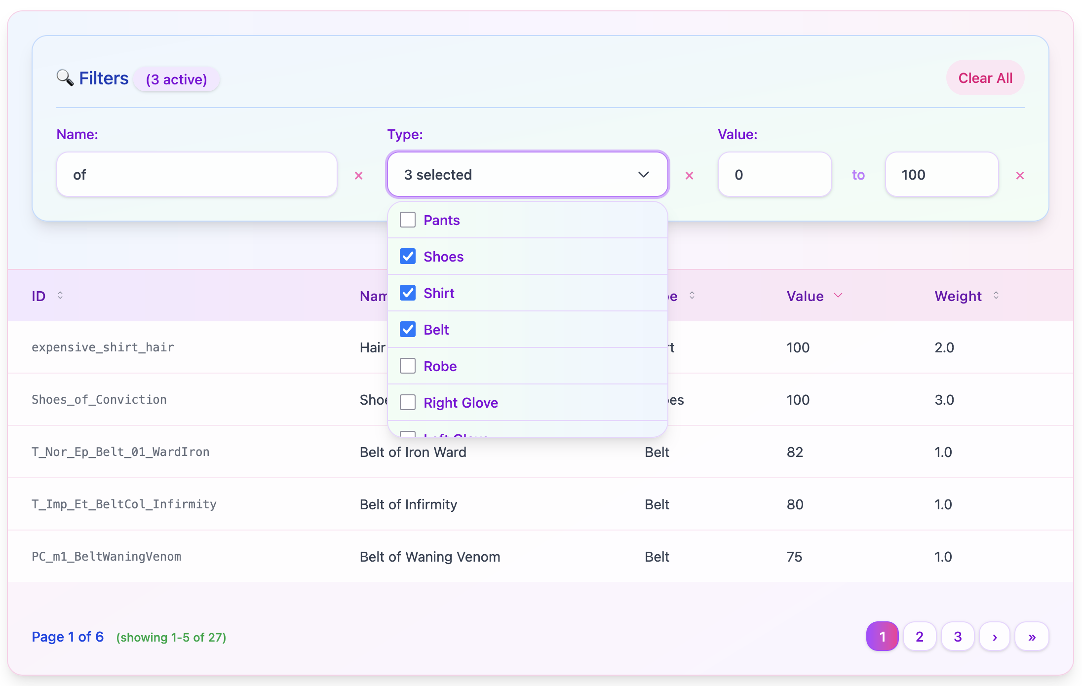 Screenshot of pastel theme