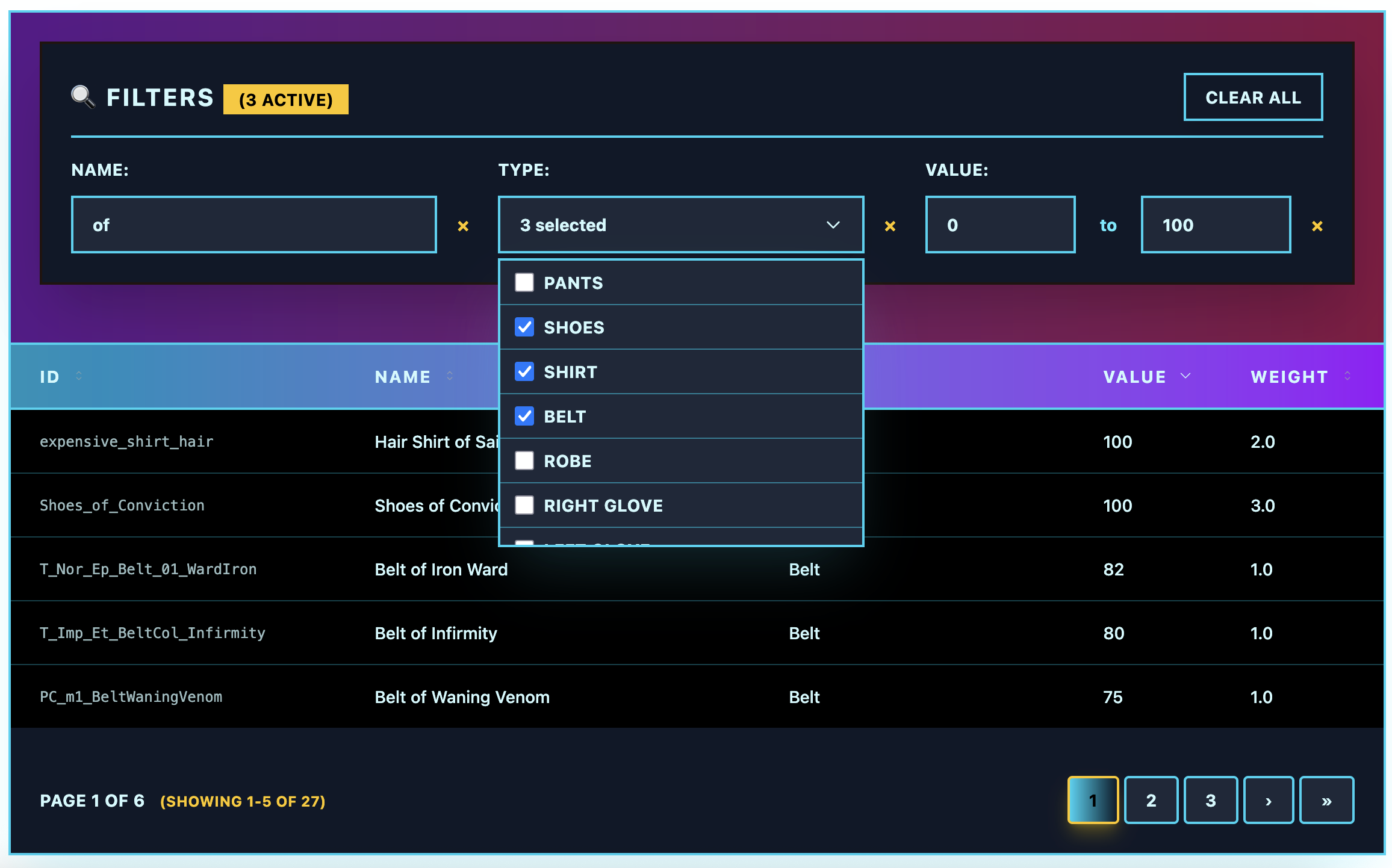 Screenshot of retro theme