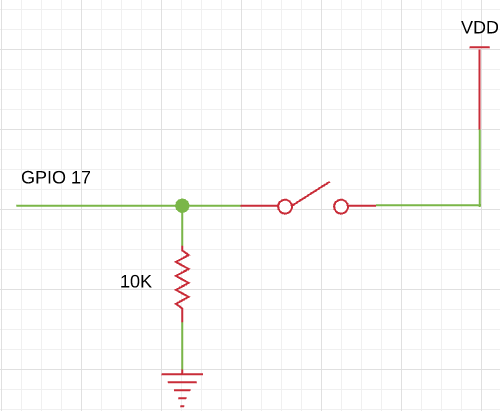 GPIO Button schematic