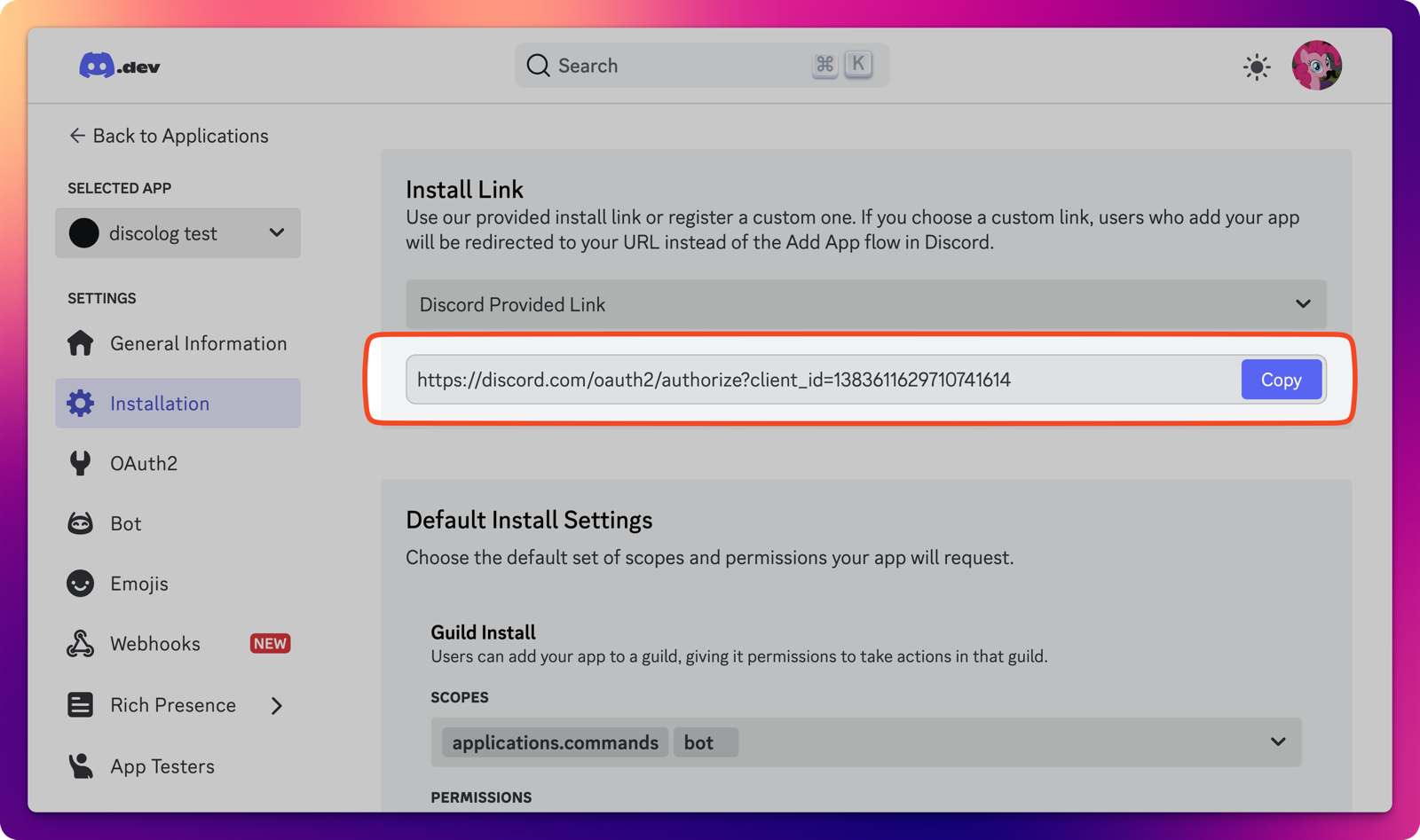 Install Bot on your server step 1