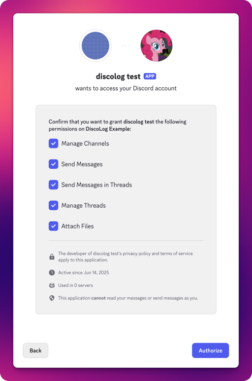 Install Bot on your server step 3