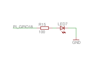 GPIO LED schematic