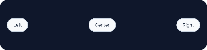 Rendered row alignment example