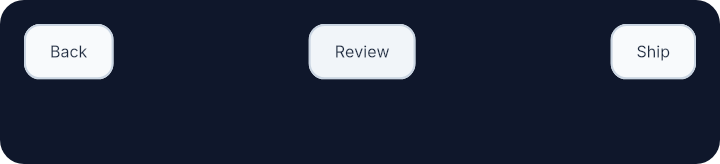 Rendered space_evenly example