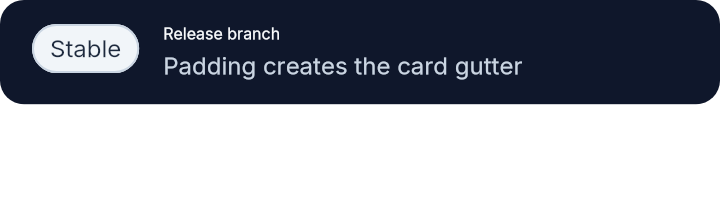 Rendered padding example