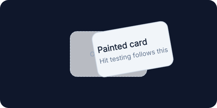 Rendered layout slot versus transformed visual example