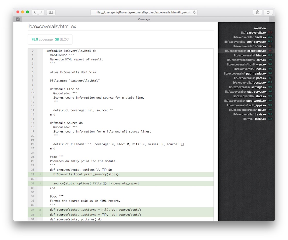 HTML Report HTML Report