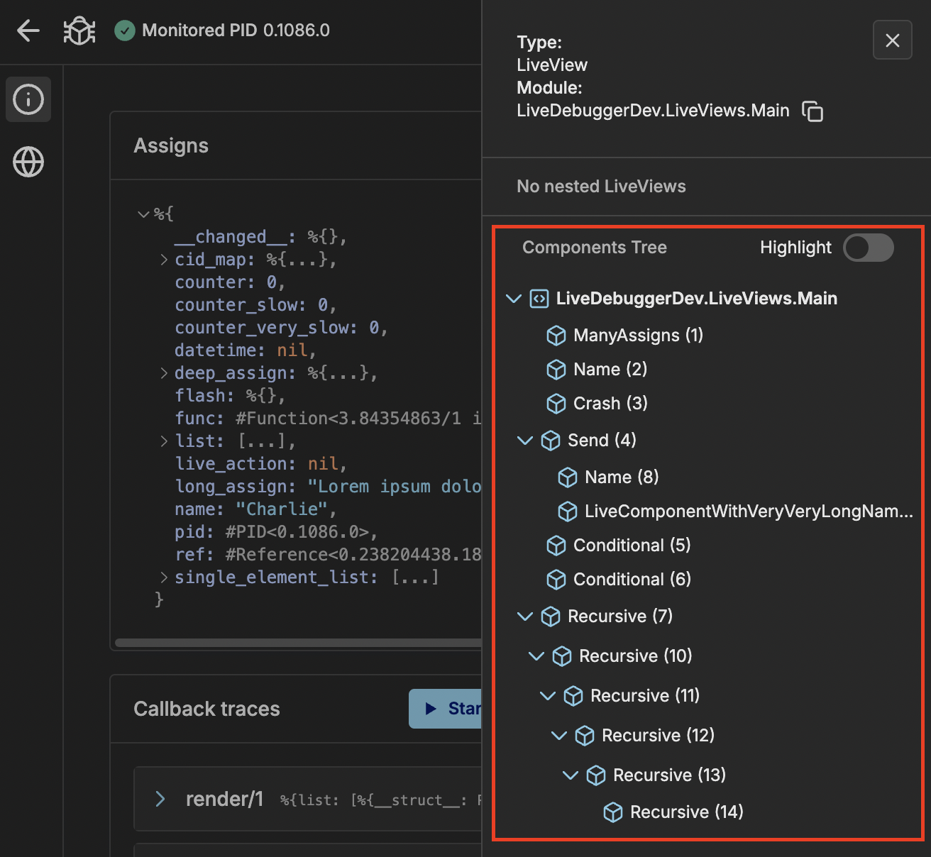 Components Tree