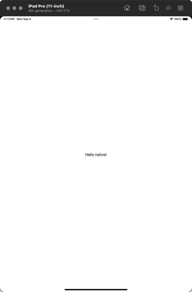 Hello World - iPadOS