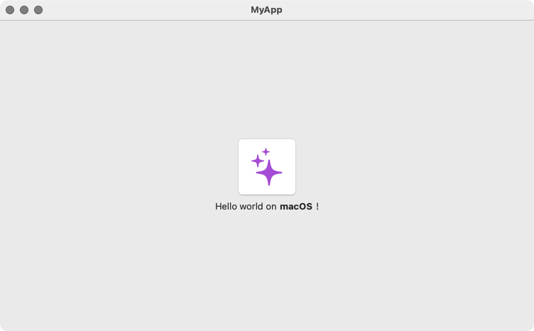 Hello World - macOS