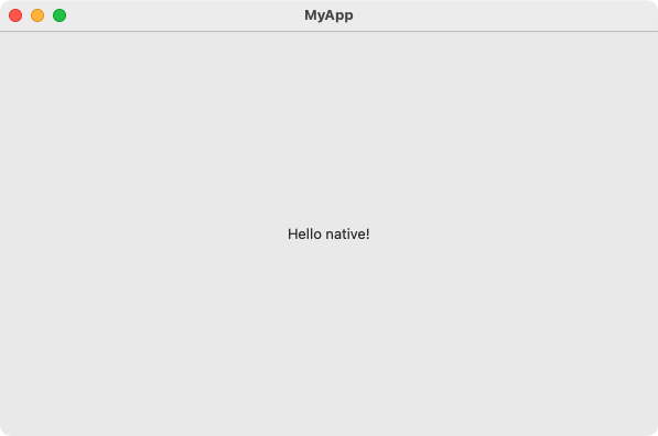 Hello World - macOS