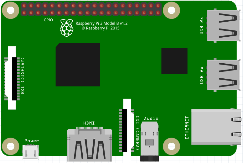 raspberry pi 3 fritzing